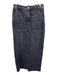 A.L.C. Size 2 Charcoal Black Cotton Denim Belt Loops Button & Zip Fly Maxi Skirt Charcoal Black / 2