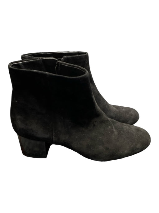 Sam Edelman Shoe Size 8 Black Suede Zipper Heel Booties Black / 8