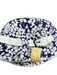 Burberry Navy & white Canvas Buckle Detail Floral Bucket Small Rim Hat Navy & white / S