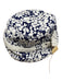 Burberry Navy & white Canvas Buckle Detail Floral Bucket Small Rim Hat Navy & white / S