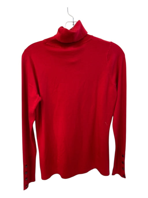 J'envie Size XS Red Viscose & Spandex Blend Turleneck Long Sleeve Sweater Red / XS