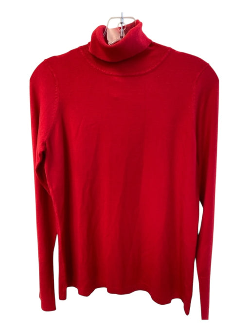 J'envie Size XS Red Viscose & Spandex Blend Turleneck Long Sleeve Sweater Red / XS