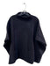 Wilfred Charcoal Wool Double Pocket Short Sleeve turtle neck Flowy Poncho Charcoal / XXS