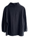 COS Size S Black Wool & Cotton High Neck Long Sleeve Oversize Top Black / S