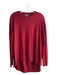 COS Size XS Maroon Wool Round Neck Long Sleeve Knit Tunic Top Maroon / XS
