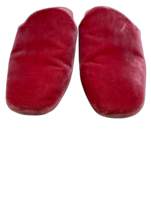 Tory Burch Shoe Size 7.5 Pink leather sole Velour Pointed Toe Mule Flats Pink / 7.5