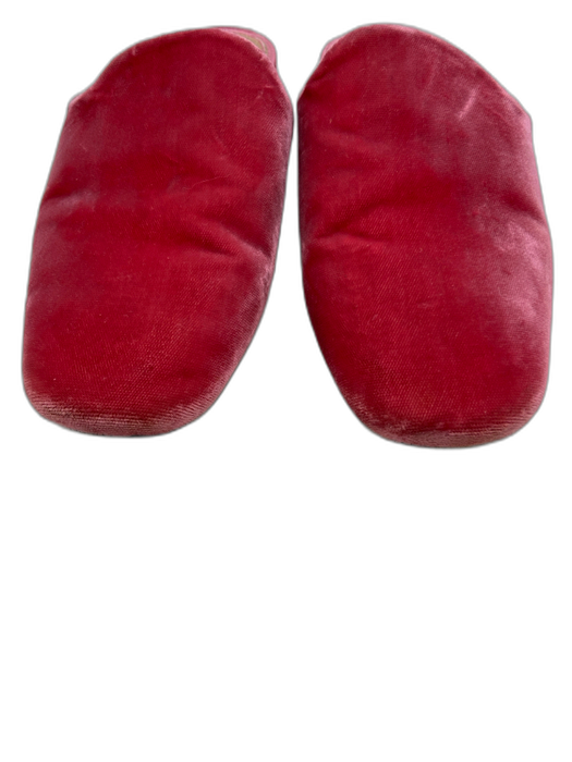 Tory Burch Shoe Size 7.5 Pink leather sole Velour Pointed Toe Mule Flats Pink / 7.5