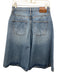 We The Free Size 28 Medium Wash Cotton Denim High Rise A Line pocket Skirt Medium Wash / 28
