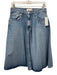 We The Free Size 28 Medium Wash Cotton Denim High Rise A Line pocket Skirt Medium Wash / 28