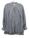 Ann Mashburn Size Small Blue & White Cotton Long Sleeve Mixed Stripes Top Blue & White / Small