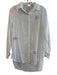 Anthropologie Size Est L White & Blue Cotton Collared Button Up Long Sleeve Top White & Blue / Est L