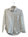 Rails Size XS White Lyocell Long Sleeve Embroidered Design Chest Pocket Top White / XS