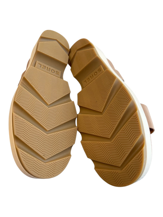 Sorel Shoe Size 7.5 Brown Manmade Material open toe Ankle Strap Velcro Shoes Brown / 7.5