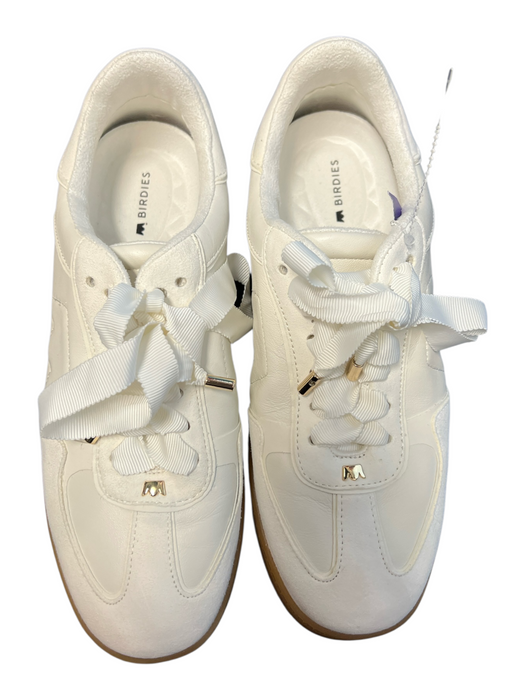 Birdies Shoe Size 7.5 White Leather Low Top Lace Up Almond Toe Sneaker Shoes White / 7.5