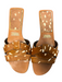 Zara Shoe Size 39 Brown & White Calf hair Animal Print Flat Slide Sandal Shoes Brown & White / 39