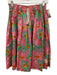 Lema Size Est S Pink, Yellow, Blue Drawstring Waist Goldfish Pleated Skirt Pink, Yellow, Blue / Est S