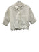 Maeve Size XS White Cotton Half Sleeve Button Up Elastic Waist Cropped Top White / XS