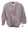 Maje Size 0 Purple & White Cotton Long Sleeve Eyelet Striped Button up Top Purple & White / 0