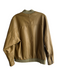 We The Free Size XS Green Vegan Leather Button Down Ribbed Detail Bomber Jacket Green / XS