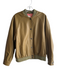 We The Free Size XS Green Vegan Leather Button Down Ribbed Detail Bomber Jacket Green / XS