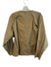 Benaar Size S Brown Cotton Round Neck Long Sleeve Zip Back Pleated Top Brown / S