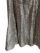 Line & Dot Size M Silver Polyester Sequin Elastic Waist Mermaid Maxi Skirt Silver / M