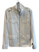 GGBlue Size S White Polyester High Ankle Zip Front Long Sleeve Jacket White / S