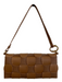 Polene Brown Leather Woven Top Strap Magnetic Snap Closure Inside Pockets Bag Brown / S