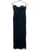 Free People Size 2 Navy Embroidered Fabric Block Strapless Maxi Dress Navy / 2