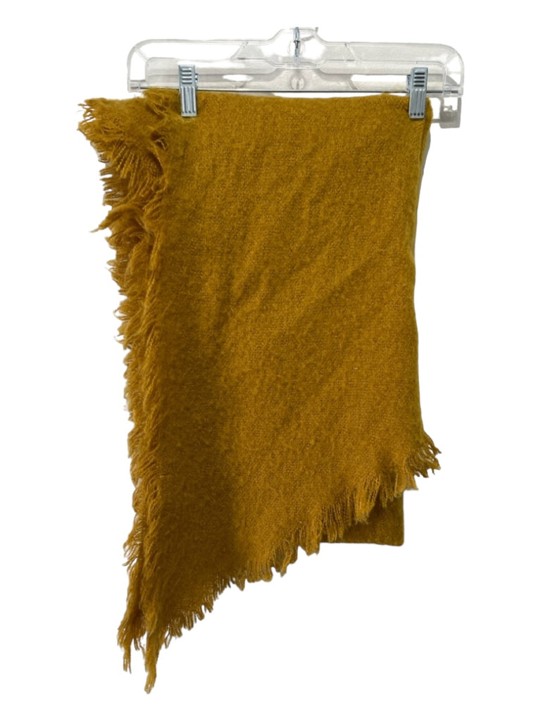 By Anthropologie Yellow Polyester Raw Hem Knit Oversized scarf — Labels  Resale Boutique