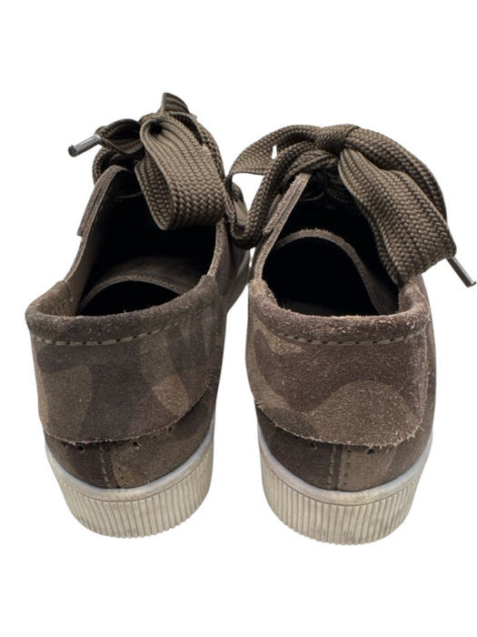 Pedro Garcia Shoe Size 39 Green, Brown & White Suede Camoflage Low Top Sneakers Green, Brown & White / 39