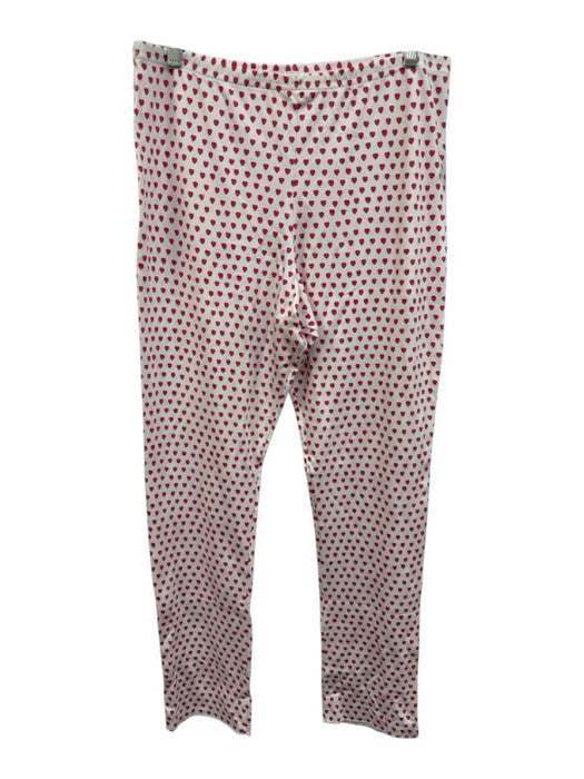 Roller Rabbit Size L White & Pink Pima Cotton Henley S Chain Pant Set White & Pink / L