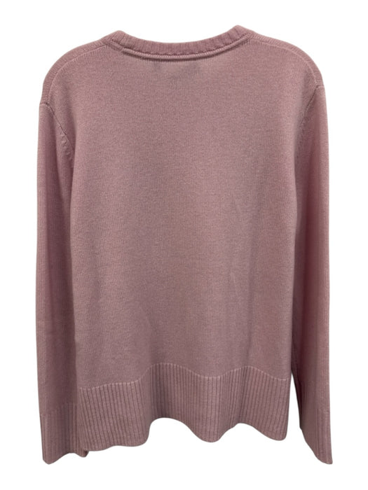 Theory Size M Pale Lilac Cashmere Ribbed Trim split hem Sweater Pale Lilac / M