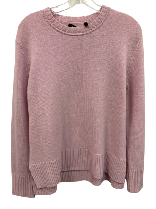 Theory Size M Pale Lilac Cashmere Ribbed Trim split hem Sweater Pale Lilac / M