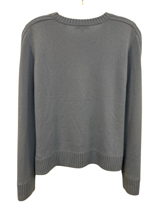 Vince Size L Sky Blue Cashmere Ribbed Trim Crewneck Sweater Sky Blue / L