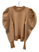 Ulla Johnson Size S Brown & Cream Merino Wool Stripe Long Sleeve Sweater Brown & Cream / S