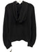 Rag & Bone Size L Black Cashmere Ribbed Knit Hooded Sweater Black / L
