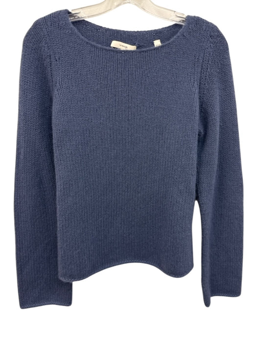 Vince Size M Dark Blue Cashmere Long Sleeve boat neck Sweater Dark Blue / M