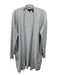 Theory Size M Light Gray Cashmere Open Front Thigh Length Heathered Cardigan Light Gray / M