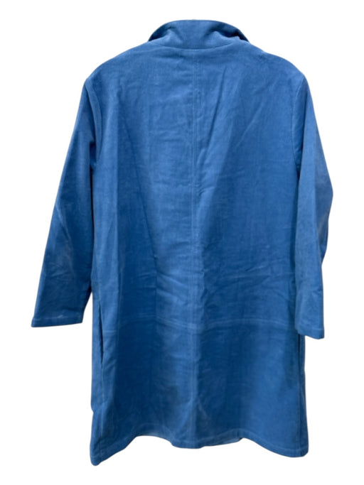 Tuckernuck Size L Light Blue Cotton Corduroy V Neck Long Sleeve Dress Light Blue / L