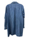 Ann Mashburn Size S Chambray Blue Cotton Denim Long Sleeve Breast Pockets Dress Chambray Blue / S