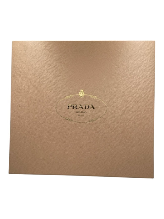 Prada Shoe Size 38.5 Black & Silver Suede round toe Silver Hardware Booties Black & Silver / 38.5