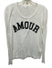 Zadig & Voltaire Size M White & Black Cotton & Viscose Long Sleeve Crew Neck Top White & Black / M