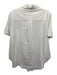 Theory Size L White Cotton Short Sleeve Collar Button Down One Pocket Top White / L