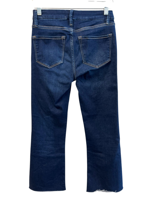 Frame Size 25 Dark Wash Cotton Denim High Rise Zip Fly Straight Leg Jeans Dark Wash / 25