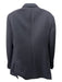 Armani Size 54 Black Cotton Blend Textured Double Breasted Men's Jacket 54