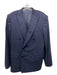 Bottega Veneta Blue Wool Blend Solid Double Breasted Men's Blazer 54