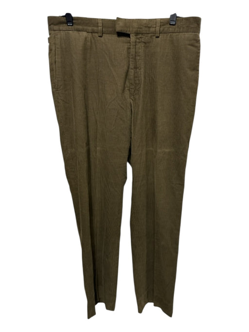 Louis Vuitton Size 44 Brown Cotton Cordouroy Khaki Side Tabs Men's Pants Brown / 44