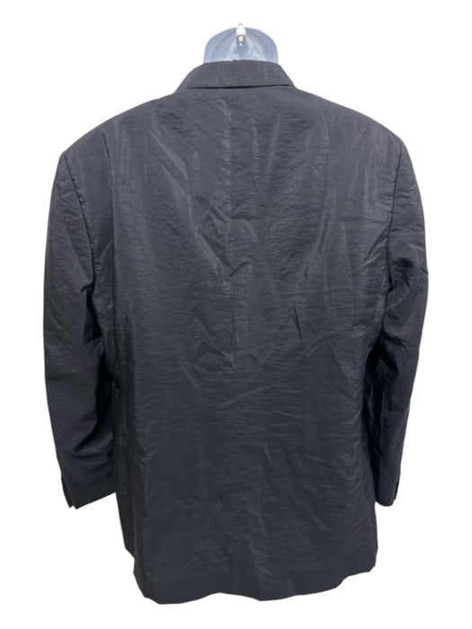 Armani Black Synthetic Solid notched 2 Button Men's Blazer Black / 54