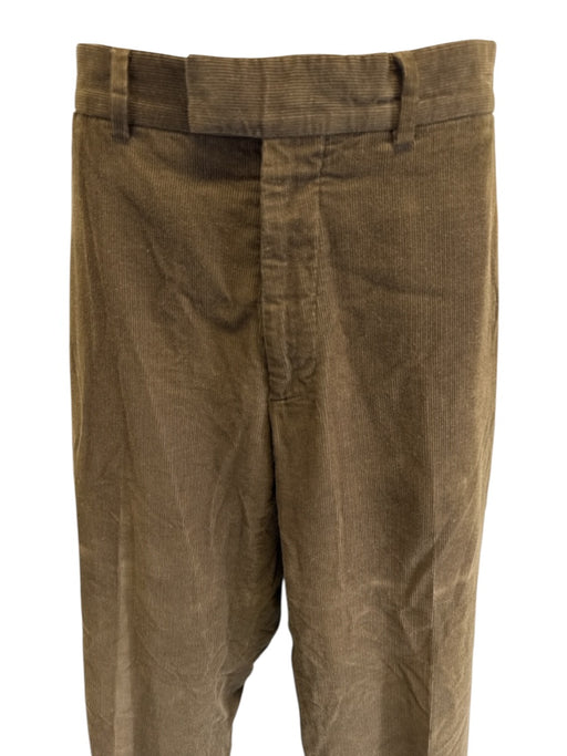 Louis Vuitton Size 44 Green Cotton Cordouroy Khaki Side Tabs Men's Pants Green / 44